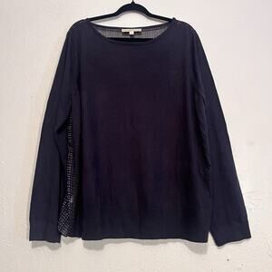 Ann Taylor LOFT Womens Long Sleeve Polka Dots Blouse‎ Size XXL